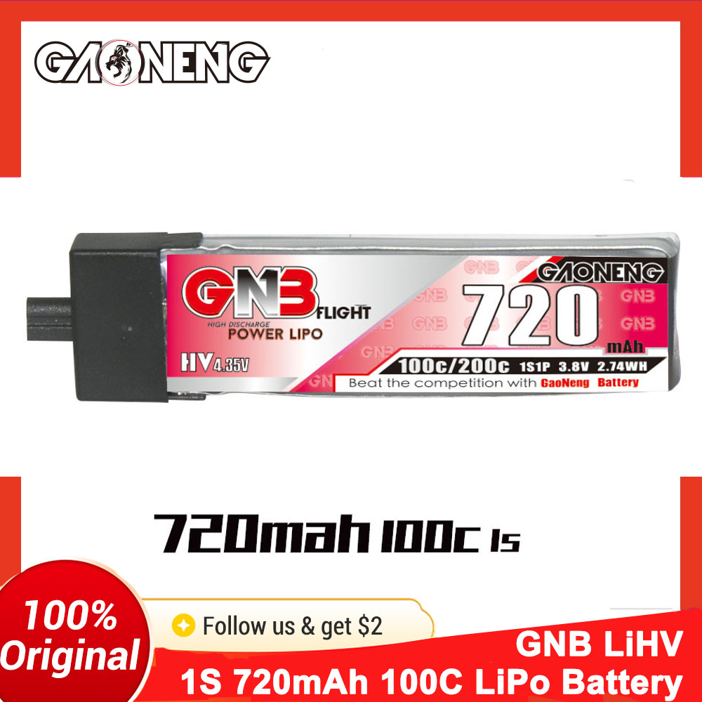 GAONENG GNB 1S 3.8V 720mAh 100 - огляд і ціна Drone Battery Li-Ion