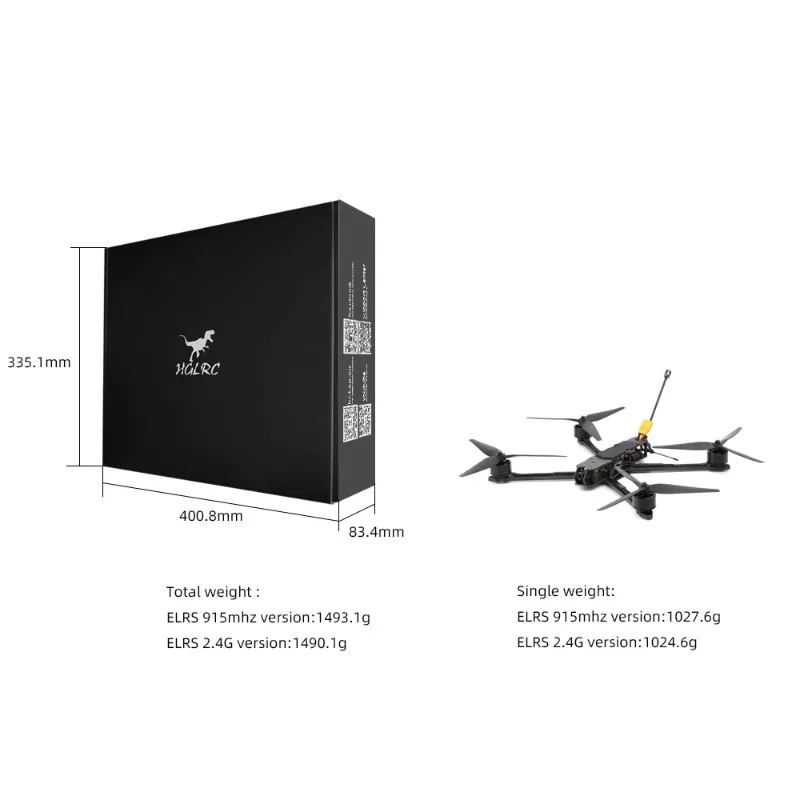 HGLRC MY10 Long Range FPV Dron - огляд і ціна Drone Battery 6S